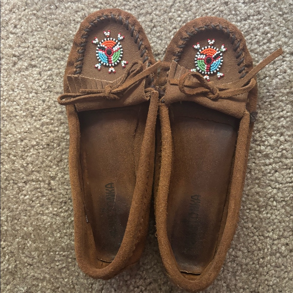 Beaded Minnetonka moccasins